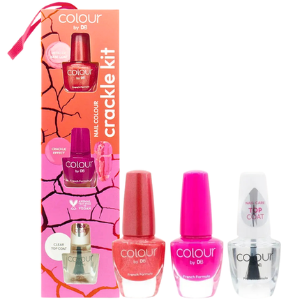 Colour by TBN Christmas Nail Colour Crackle Kit Broken Berry