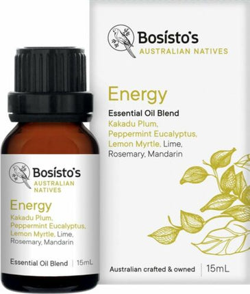 Bosistos Australian Natives Energy Oil 15ml - OhYouLuckyDuck.com.au