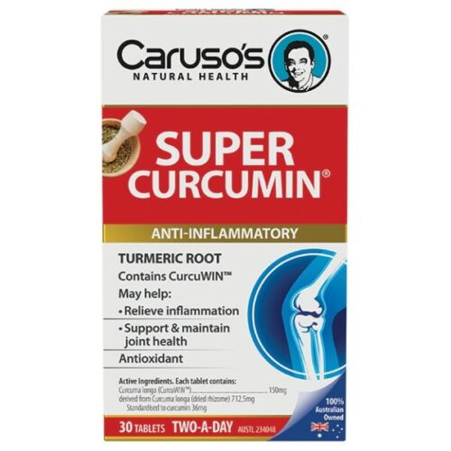 Caruso's Super Curcumin Tabs 30 - OhYouLuckyDuck.com.au