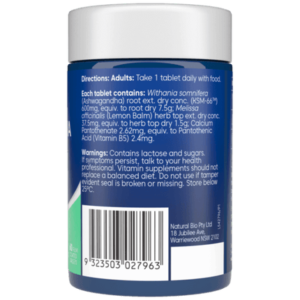 Bioglan Ashwagandha Plus 60 Tablets - OhYouLuckyDuck.com.au