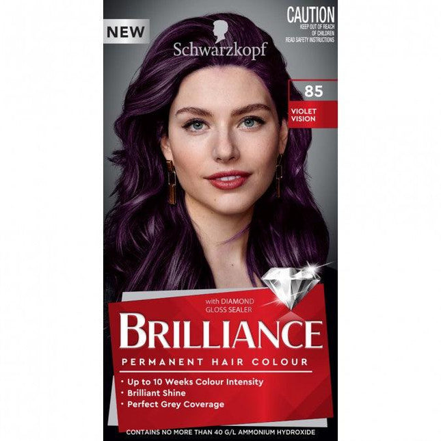 Schwarzkopf Brilliance 85 Violet Vision Gives A More Youthful Look - OhYouLuckyDuck.com.au
