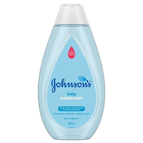 Johnson's Baby Bubble Bath 500mL Genly Cleanses Baby's Delicate Skin - OhYouLuckyDuck.com.au