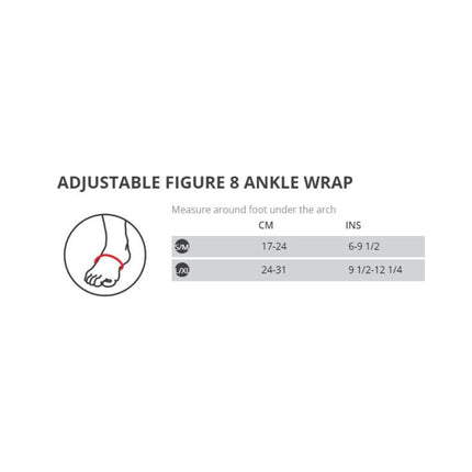 Thermoskin Adjustable Figure 8 Ankle Wrap S/M