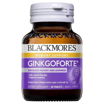 Blackmores Ginkgoforte Tabs 80 - OhYouLuckyDuck.com.au