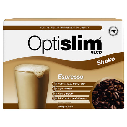 Optislim Vlcd Shake Espresso  43g X 21
