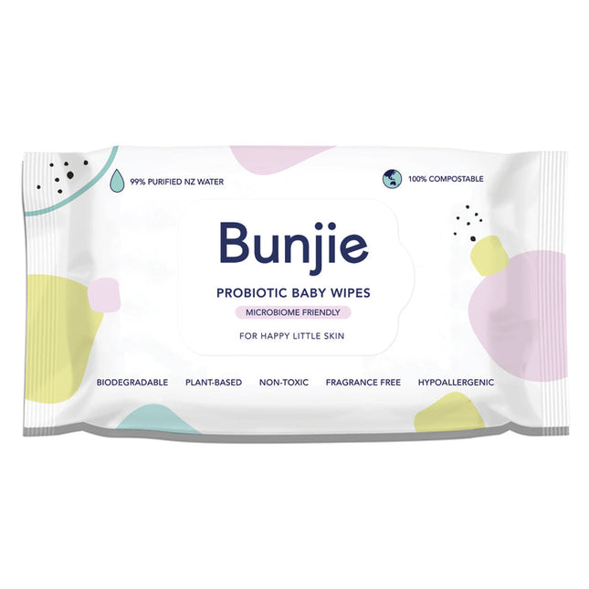 Bunjie Probiotic Baby Wipes 80 Pack - OhYouLuckyDuck.com.au