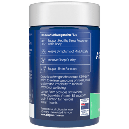 Bioglan Ashwagandha Plus 60 Tablets - OhYouLuckyDuck.com.au