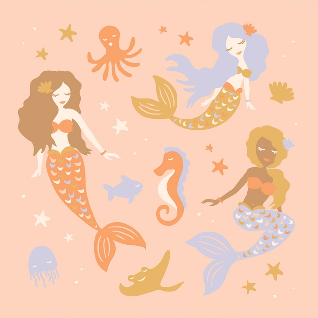 Fox & Fallow Mermaids Blanket