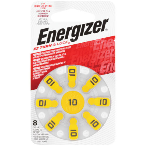 Energizer Hearing Aid Az10 Batteries 8 Pack - OhYouLuckyDuck.com.au