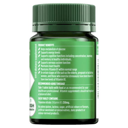 Natures Own Vitamin B1 250mg 75 Tablets - OhYouLuckyDuck.com.au