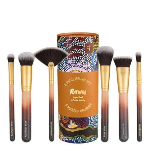 Raww 6 Piece Brush Set - OhYouLuckyDuck.com.au