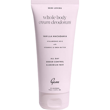 Gem Whole Body Deodorant Vanilla Macadamia 73ML