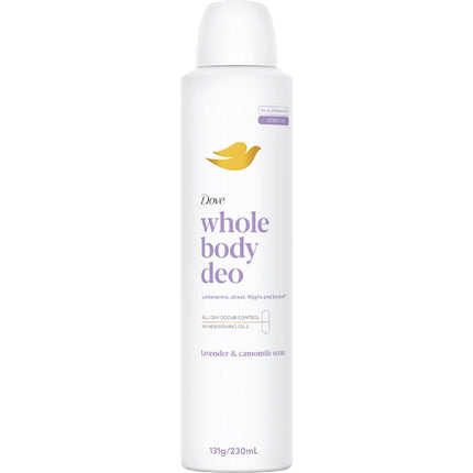 Dove Women Whole Body Deodorant Spray Lavender Camomile 230ml