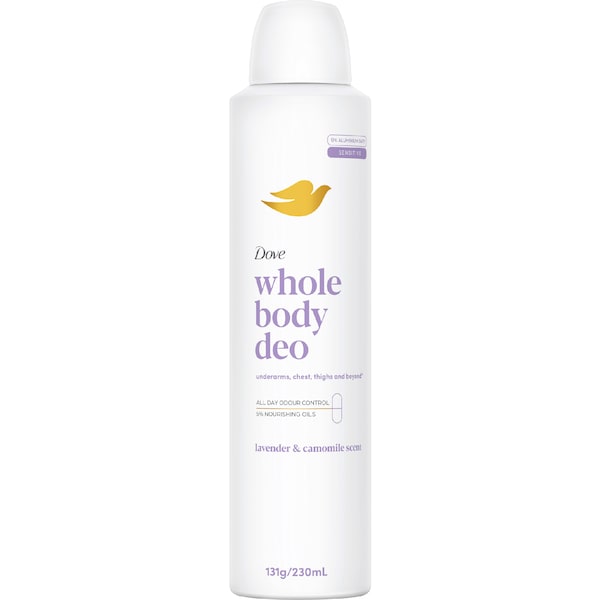Dove Women Whole Body Deodorant Spray Lavender Camomile 230ml