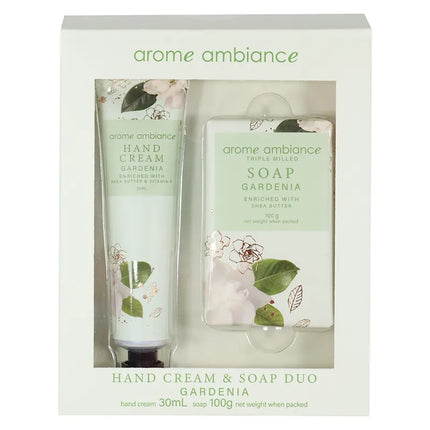 Arome Ambiance Floral Glimmer Hand Cream & Soap Duo - Gardenia