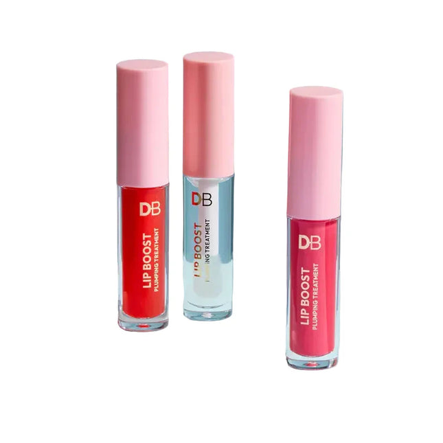Designer Brands Plump Up Lip Boost Trio Clear Cherry Pie and Strawberry Tart 3 x 7G