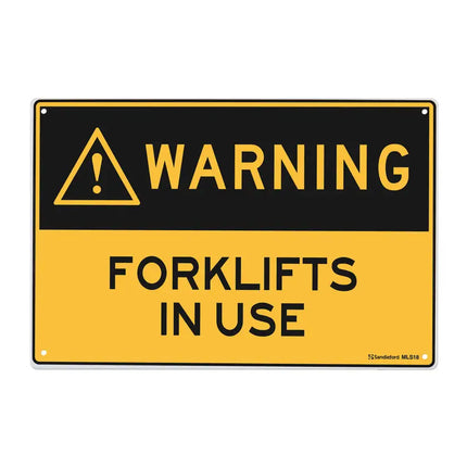 Sandleford Sign Warning Forklifts In Use