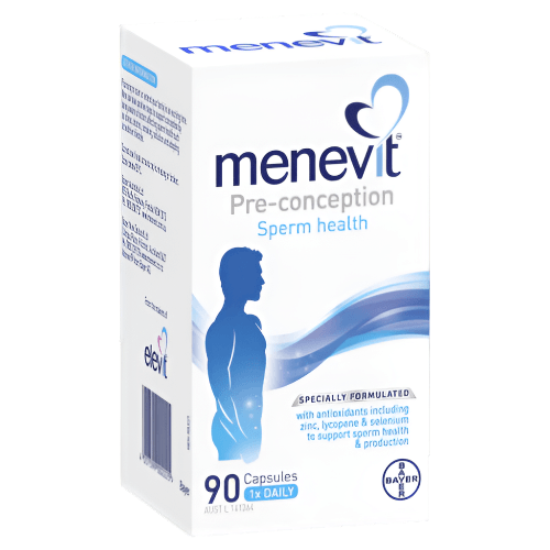 Menevit Pre-conception Sperm Health 90 Capsules - OhYouLuckyDuck.com.au