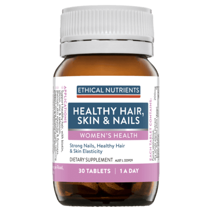 Ethical Nutrients Healthy Hair Skin & Nails 30 Tablets - OhYouLuckyDuck.com.au