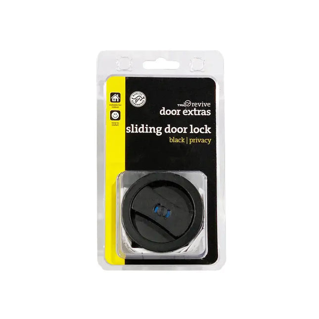 Trio Door Lock Cavity Sliding Privacy Black Cd1