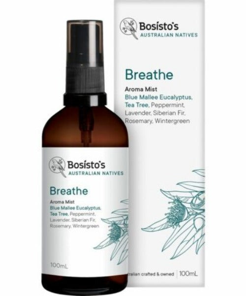 Bosistos Native Breathe Aroma Mist 100ml - OhYouLuckyDuck.com.au