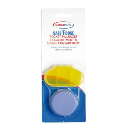 Surgipack Safe-T-Dose Pocket Pill Boxes Assorted - OhYouLuckyDuck.com.au