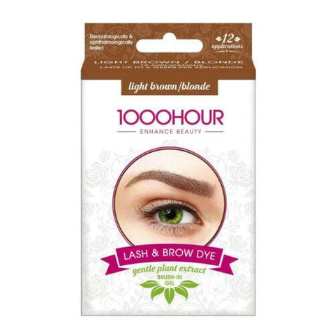 1000 Hour Plant Based Lash and Brow Dye – Light Brown