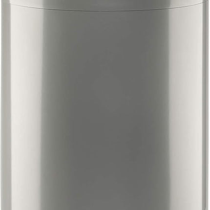Safco Open Top Stainless Steel Modern Garbage Can for Indoor Use Silver
