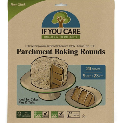 If You Care Parchment Baking Rounds 23 CM 24 PCS