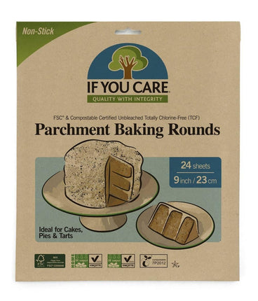 If You Care Parchment Baking Rounds 23 CM 24 PCS