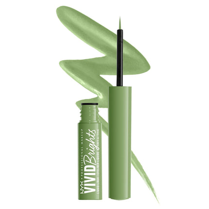 Nyx Professional Makeup Vivid Brights Liquid Liner 02 Ghosted Green