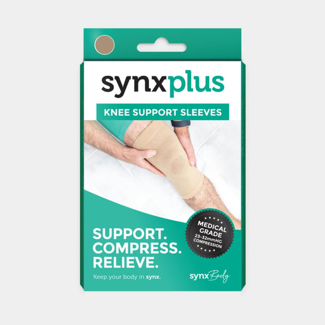 Synxplus Knee Support Compression Sleeve for Joint Pain and Arthritis Relief Large