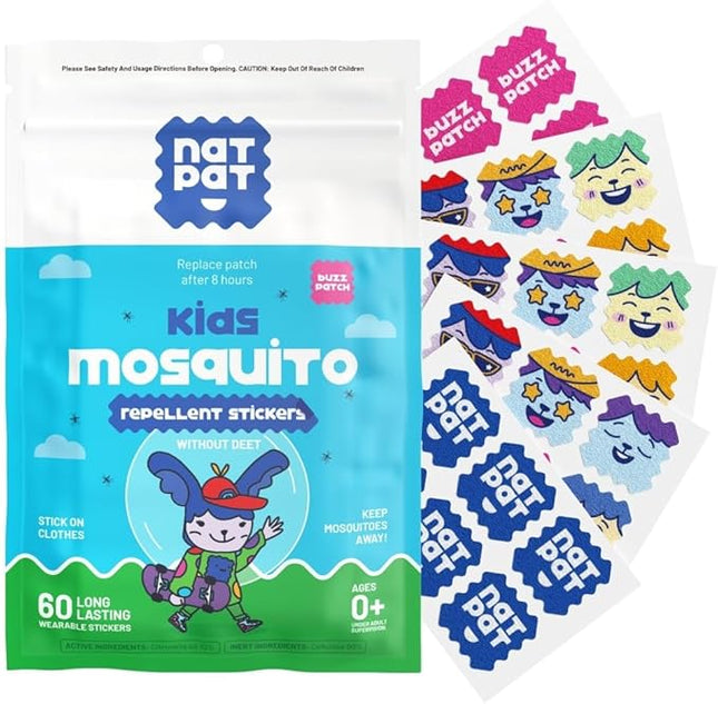 Natpat Kids Mosquito Repellent Stickers 16 Pcs