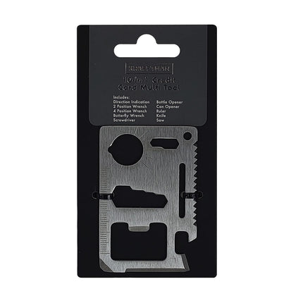 Krafftman Card Multi Tool 10 in 1 Stainless Steel Wallet Pocket Survival Gadget