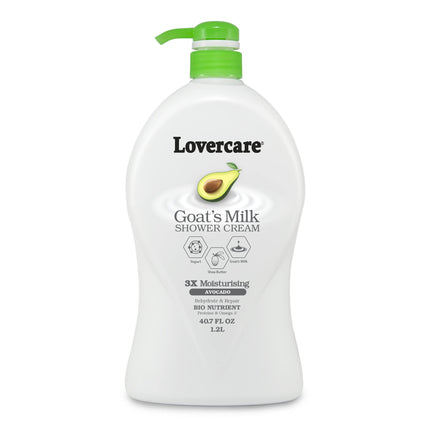 Lovercare Goats Milk Shower Cream with Avocado 1.2L