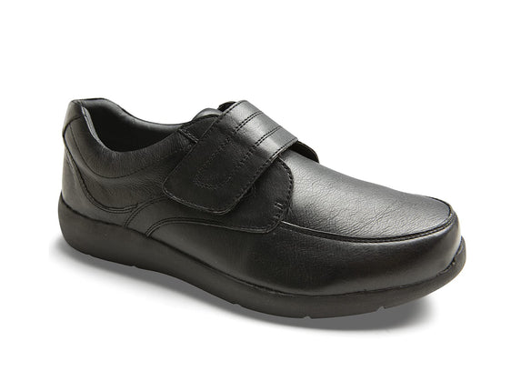 Homyped Saxon Mens Leather Lace Up Dress Shoes Black Size 9