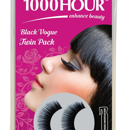 1000HR Lashes Twin Pack Vogue Black