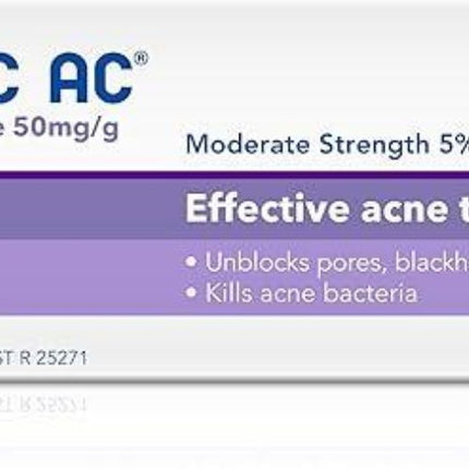 Benzac AC Moderate Strength 5% Acne Gel 60g