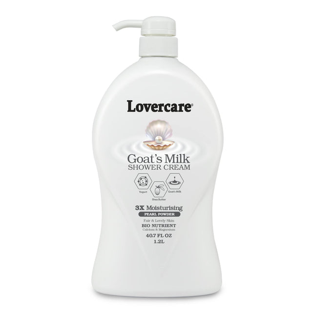 Lovercare Goats Milk Shower Cream Licorice & Pearl 1.2l