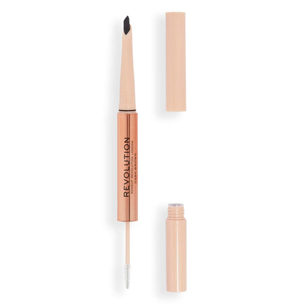 Revolution Beauty Fluffy Brow Duo Dark Brown 0.15G and 2.5ML