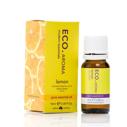 Eco Aroma Lemon Pure Essential Oil for Aromatherapy and Diffusers 10ML