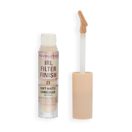 Revolution Beauty IRL Filter Finish Concealer C1 Full Coverage Matte Finish 6G