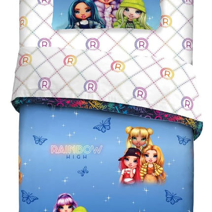 Franco Rainbow High Kids 5 Piece Super Soft Bedding Comforter and Sheet Set with Sham Twin Official Licensed Product