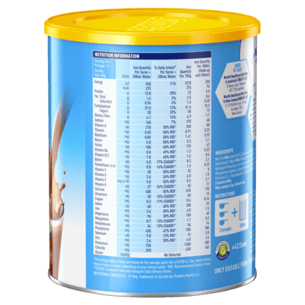 Sustagen Hospital Formula Active Plus Fibre Chocolate 840g - OhYouLuckyDuck.com.au
