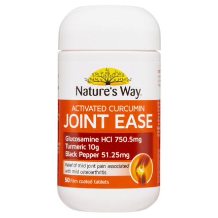 Natures Way Activated Curcumin Joint Ease 50 Tablets - OhYouLuckyDuck.com.au