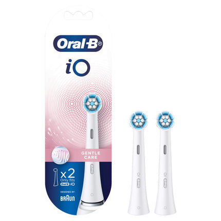 Oral B Io Gentle Care Replacement Electric Toothbrush Heads White 2 Pack