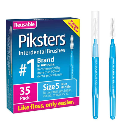 Piksters Interdental Brushes Size 5 Blue 35 Pack