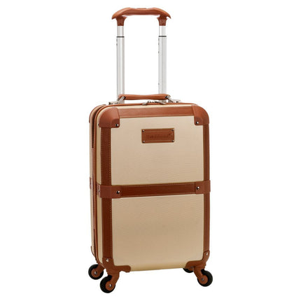 Rockland Stage Coach Rolling Trunk Champagne 20 Inch