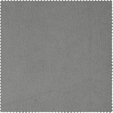 HPD Half Price Drapes Signature Extra Wide Grommet Blackout Velvet Curtain 100 X 84 Silver Grey