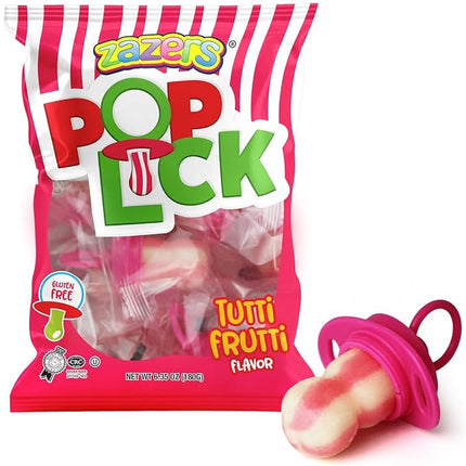 Zazers Pop Lick Pops Tutti Frutti Flavored Lipstick Candy 12 Pcs 0.12 KG